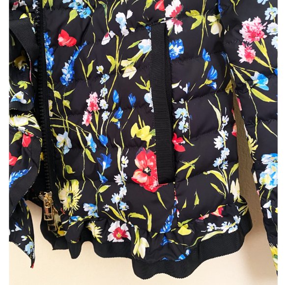 NWT ESCADA Floral Water Repellent Quilted Down Puffer Jacket Size 36 - Picture 7 of 10